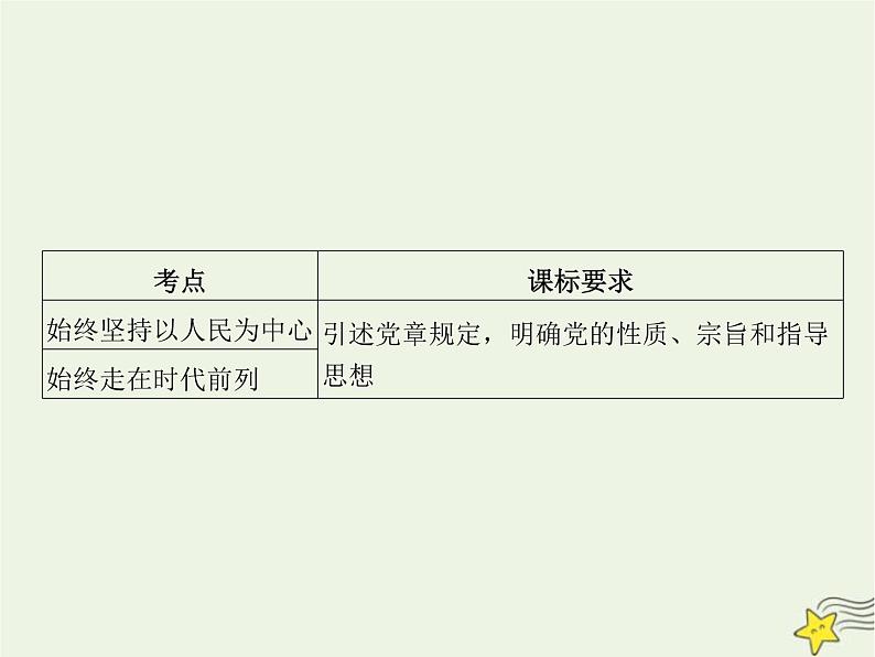 高中思想政治学考复习必修3政治与法治课时10中国共产党的先进性课件02