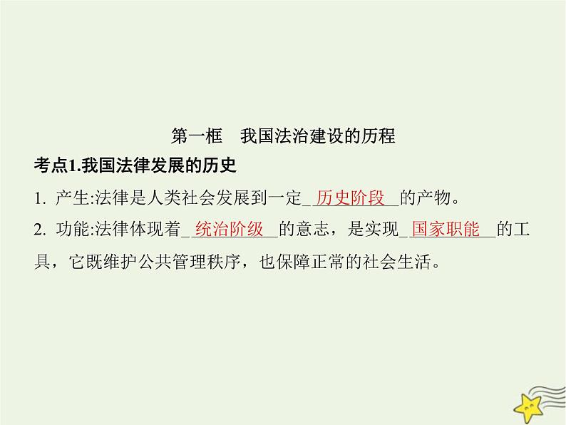 高中思想政治学考复习必修3政治与法治课时15治国理政的基本方式课件第3页