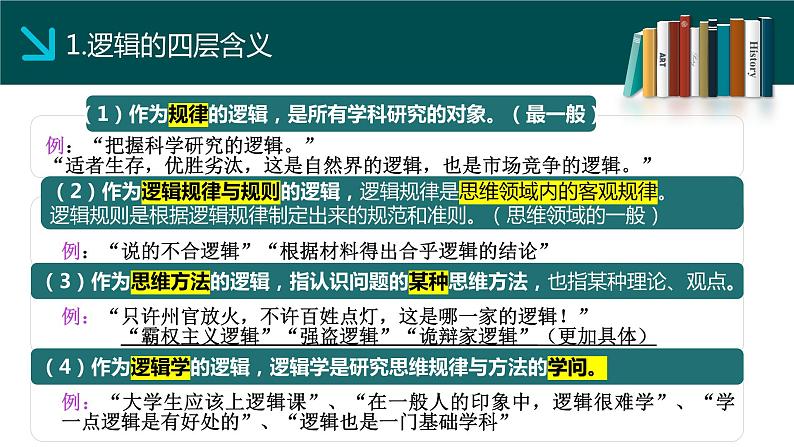 2.1“逻辑”的多种含义课件-高中政治统编版选择性必修三逻辑与思维06