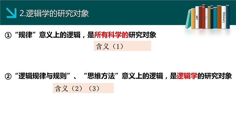 2.1“逻辑”的多种含义课件-高中政治统编版选择性必修三逻辑与思维08