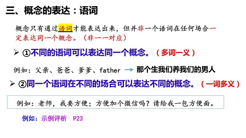 4.1 概念的概述 课件-高中政治统编版选择性必修三逻辑与思维(1)第8页
