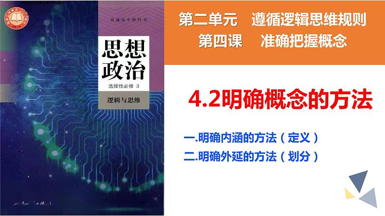 4.2明确概念的方法课件-高中政治统编版选择性必修三逻辑与思维(1)第2页