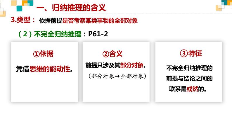 7.1 归纳推理及其方法 课件-高中政治统编版选择性必修三逻辑与思维07