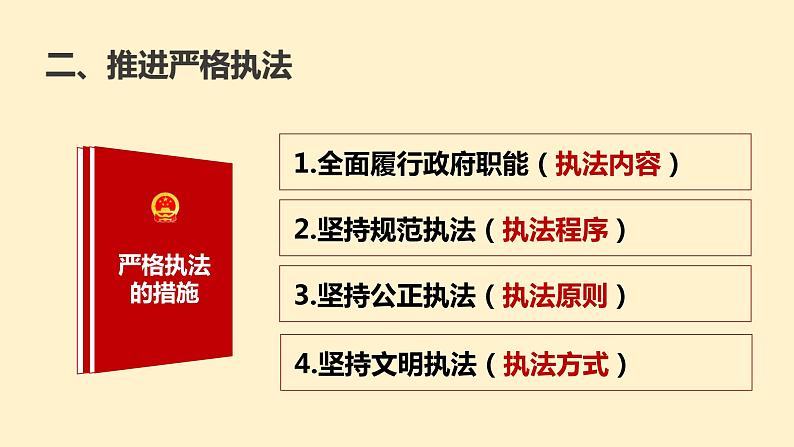 9.2严格执法  课件- 高中政治统编版必修三政治与法治第8页