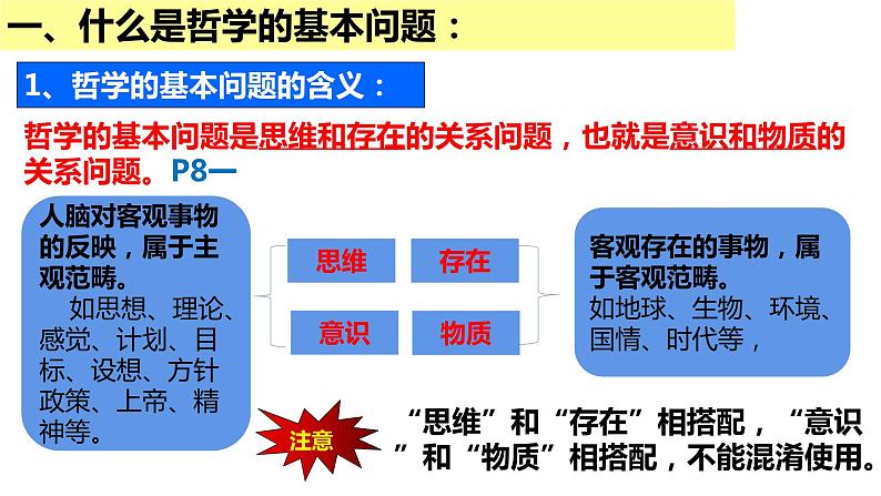 1.2 哲学的基本问题 课件-2023-2024学年高中政治统编版必修四哲学与文化05