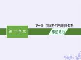 2025届高考政治一轮总复习必修2第1课我国的生产资料所有制课件