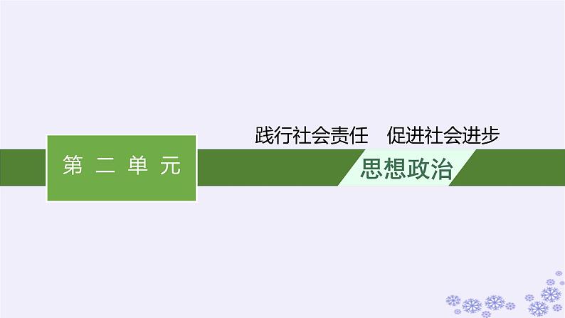 2025届高考政治一轮总复习必修2综合探究践行社会责任促进社会进步课件第1页