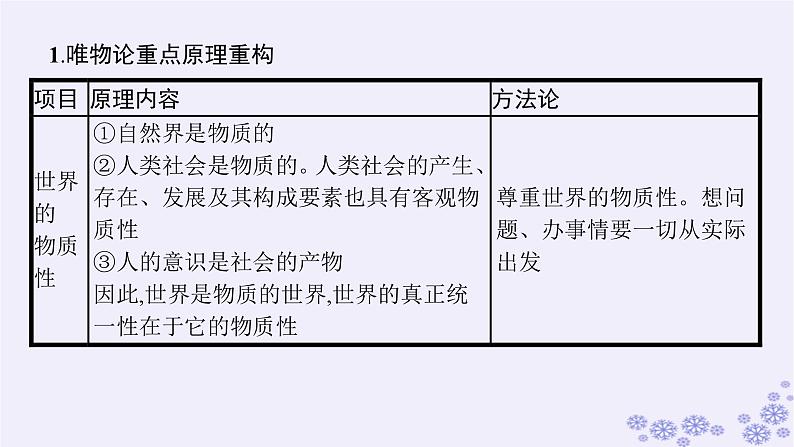 2025届高考政治一轮总复习必修4综合探究坚持唯物辩证法反对形而上学课件04