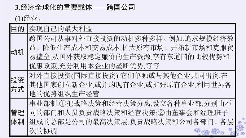 2025届高考政治一轮总复习选择性必修1第6课走进经济全球化课件06