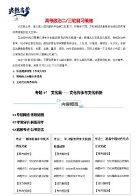 专题07  文化篇—文化传承与文化创新（讲义）-【考点解密】2024年高考政治高频考点预测