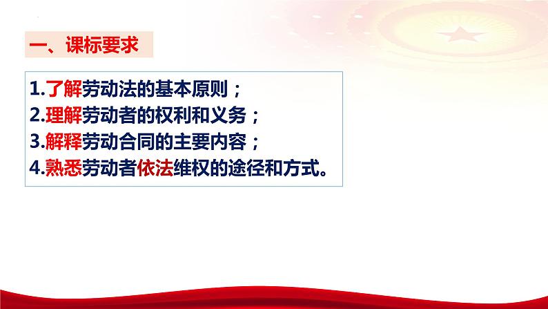 第七课 做个明白的劳动者课件-2024届高考政治一轮复习统编版选择性必修二法律与生活07