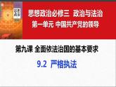 9.2 严格执法 课件-2023-2024学年高中政治统编版必修三政治与法治