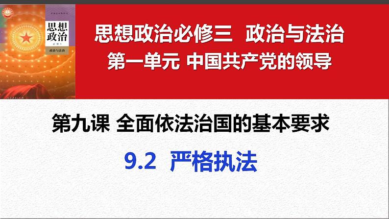 9.2 严格执法 课件-2023-2024学年高中政治统编版必修三政治与法治第2页