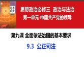9.3 公正司法 课件 高中政治必修 3 政治与法治 统编版