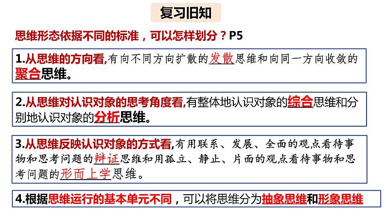 12.1 发散思维与聚合思维的方法  课件 高中政治选择性必修3逻辑与思维 统编版第2页