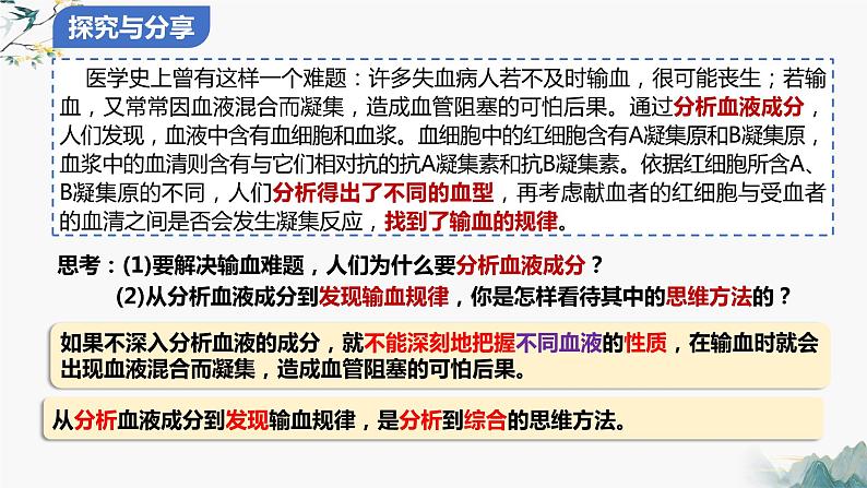 8.2分析与综合的含义及其辩证关系  课件 高中政治选择性必修3逻辑与思维 统编版第4页