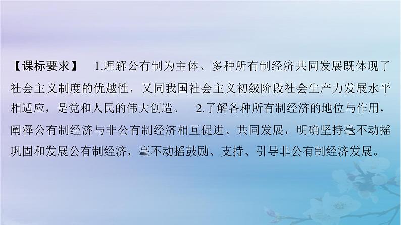 2025届高考政治一轮总复习必修2第一单元生产资料所有制与经济体制第一课我国的生产资料所有制课件03