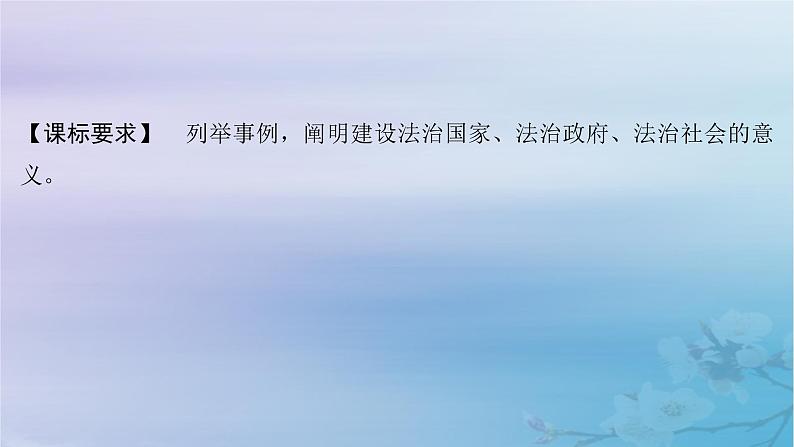 2025届高考政治一轮总复习必修3第三单元全面依法治国第八课法治中国建设课件02