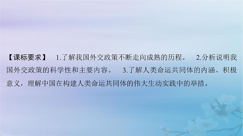 2025届高考政治一轮总复习选择性必修1第二单元世界多极化第五课中国的外交课件02