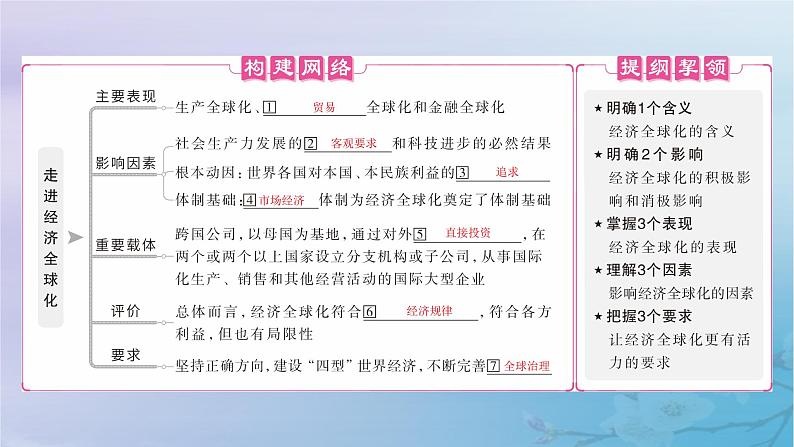 2025届高考政治一轮总复习选择性必修1第三单元经济全球化第六课走进经济全球化课件04