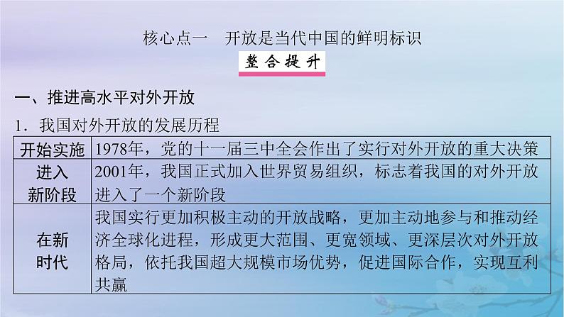 2025届高考政治一轮总复习选择性必修1第三单元经济全球化第七课经济全球化与中国课件06