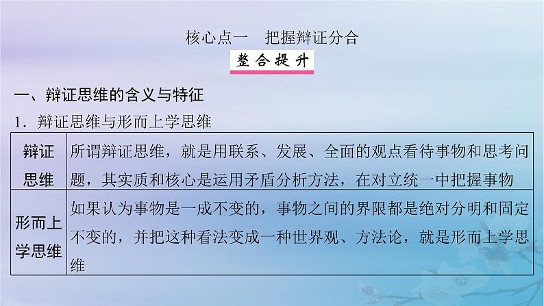 2025届高考政治一轮总复习选择性必修3第三单元运用辩证思维方法课件第6页