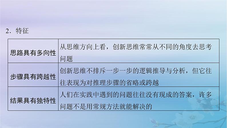 2025届高考政治一轮总复习选择性必修3第四单元提高创新思维能力课件07