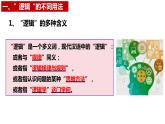 2.1“逻辑”的多种含义（课件）2023-2024学年高中政治选择性必修三