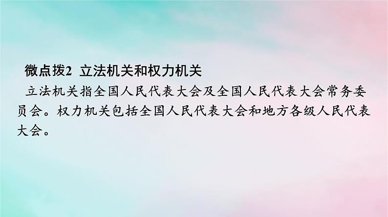 新教材2024年高中政治第2单元人民当家作主第5课第1框人民代表大会：我国的国家权力机关课件部编版必修308