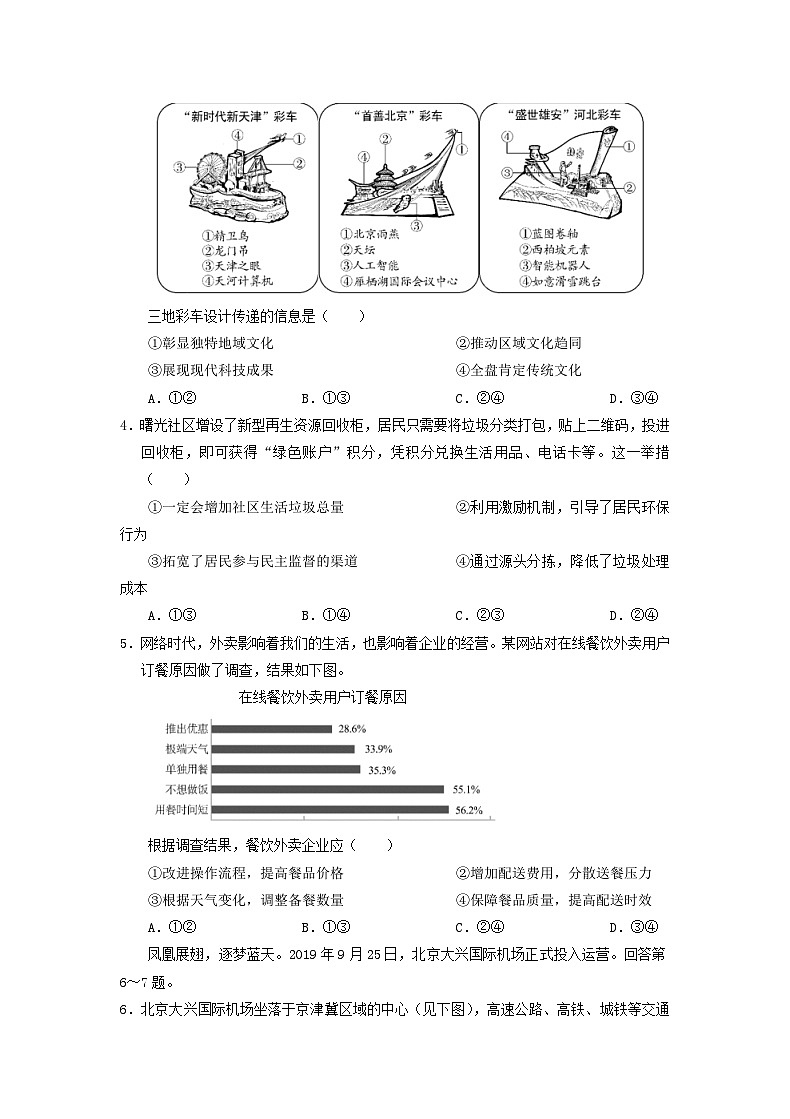 2020年北京普通高中学业水平会考政治真题及答案02