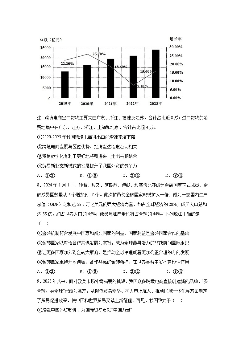 解析版-四川省仁寿第一中学校南校区2023-2024学年高二下学期期末考试政治试题第3页