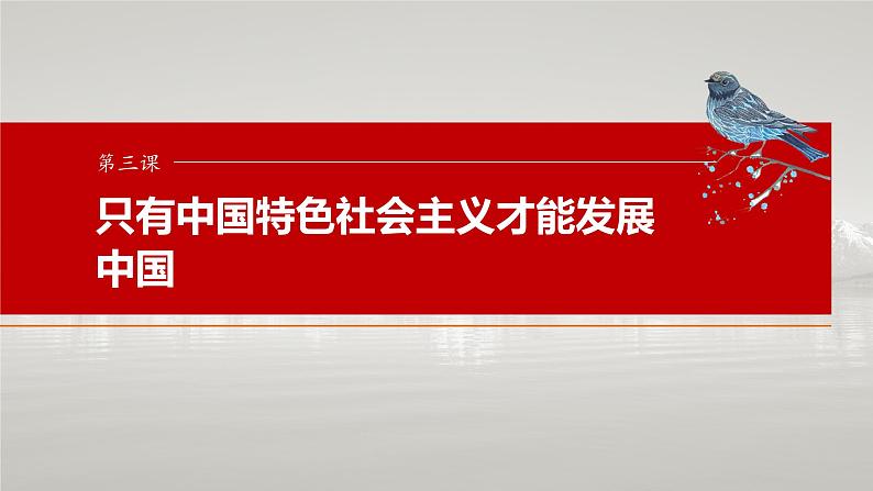 必修1 第三课　只有中国特色社会主义才能发展中国-2025年高考政治一轮复习课件01