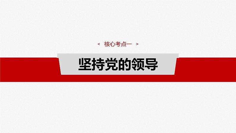 必修3 第十课　坚持和加强党的全面领导-2025年高考政治一轮复习课件07