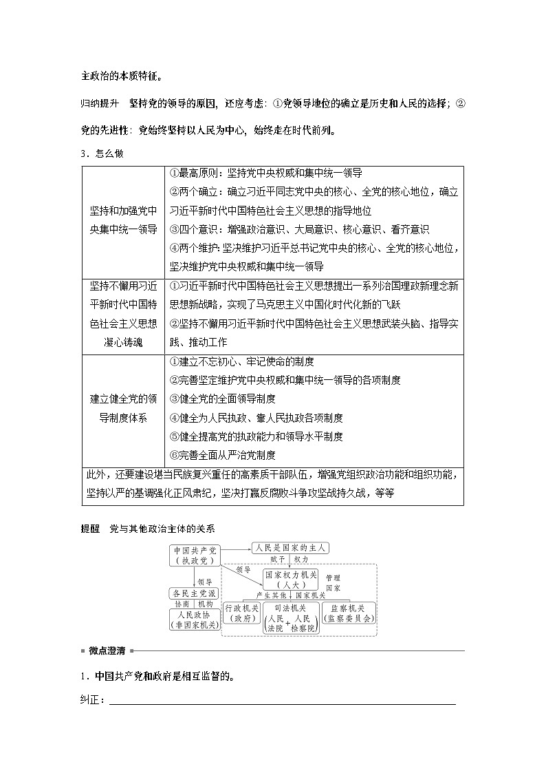 必修3 第十课　坚持和加强党的全面领导-2025年高考政治一轮复习课件03