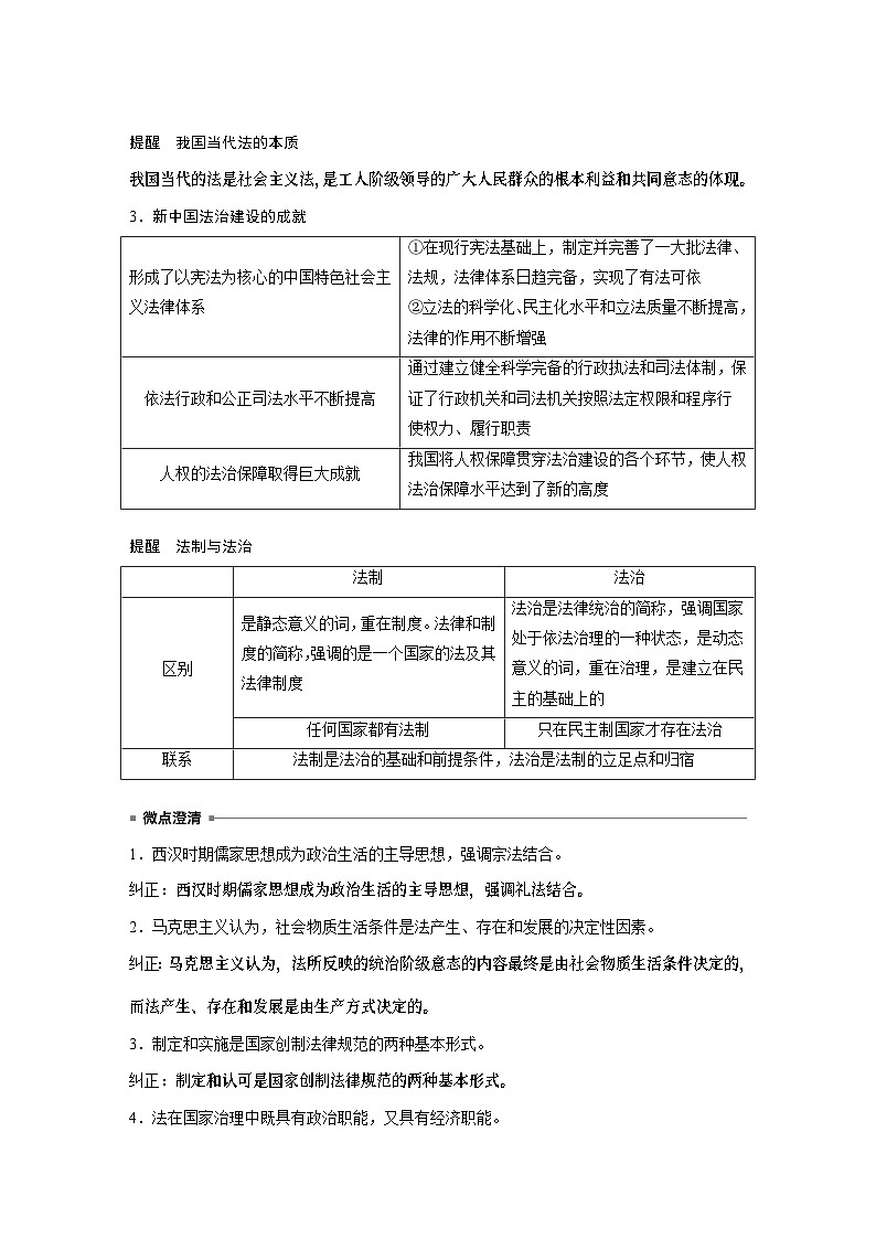 必修3 第十四课　治国理政的基本方式-2025年高考政治一轮复习课件03