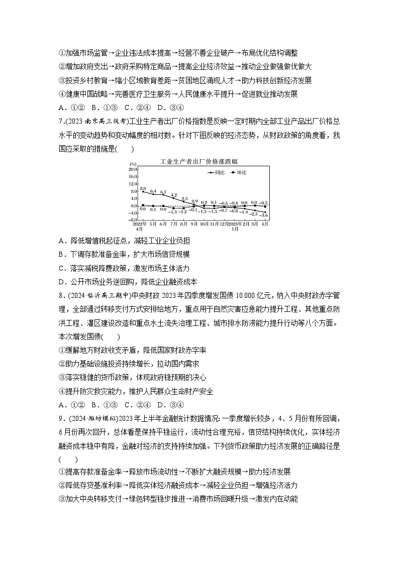 2025年高考政治大一轮复习 必修2 第六课　课时二　更好发挥政府作用（课件+讲义）03