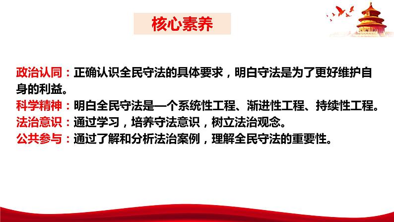 统编版高中政治必修三政治与法治   9.4  全民守法  课件第4页