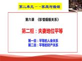 統(tǒng)編版高中政治選擇性必修二法律與生活   6.2  夫妻地位平等  課件