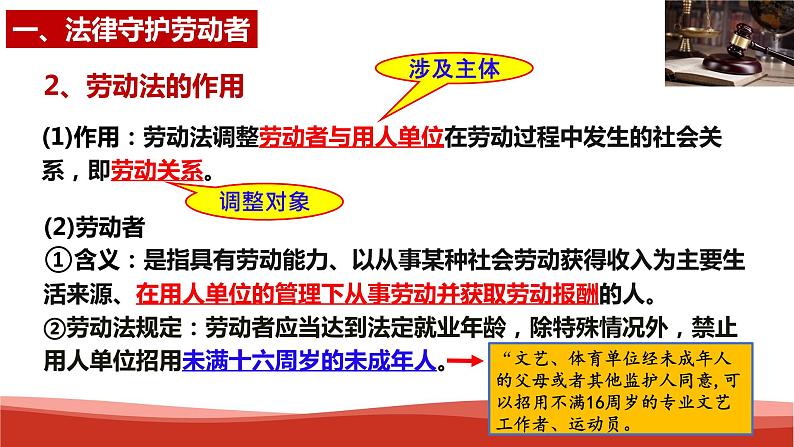 统编版高中政治选择性必修二法律与生活   7.1  立足职场有法宝  课件07