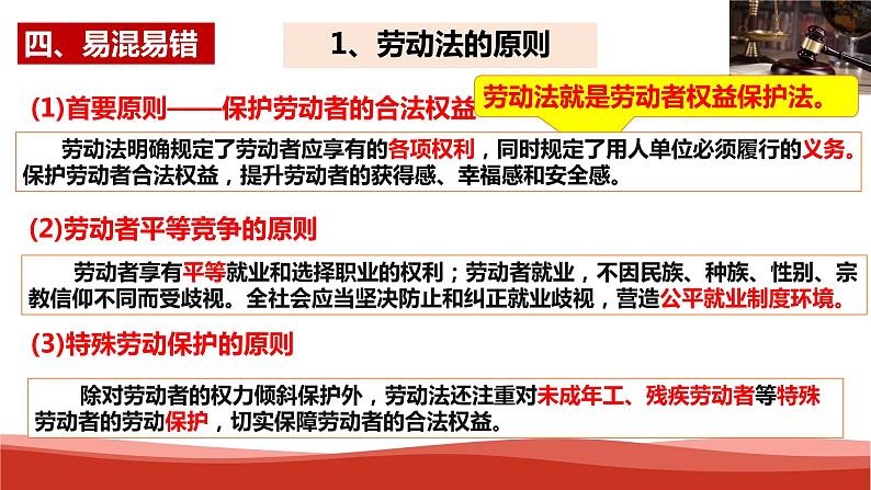 统编版高中政治选择性必修二法律与生活   第3单元复习——就业与创业  课件第5页