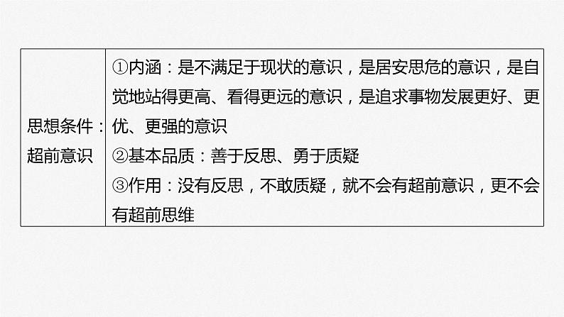 选择性必修3 第三十七课　课时2　超前思维与开拓创新-2025年高考政治一轮复习课件06