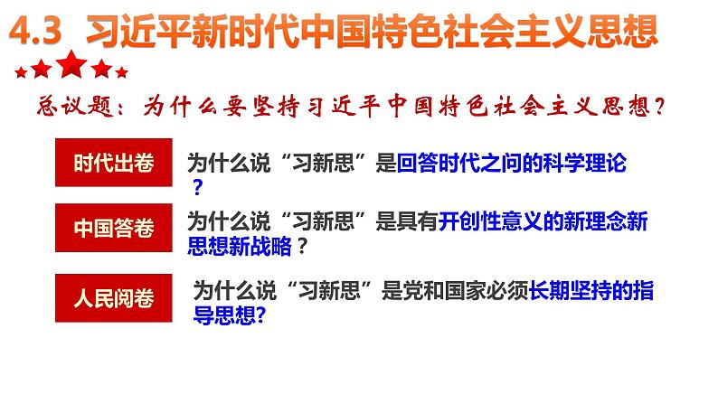 2024-2025统编版高中政治必修一4.3《习近平中国特色社会主义思想》课件03