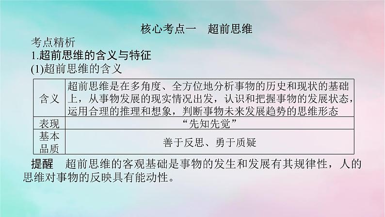 2025版高考政治全程一轮复习选择性必修3第四单元提高创新思维能力第十三课创新思维要力求超前课件08