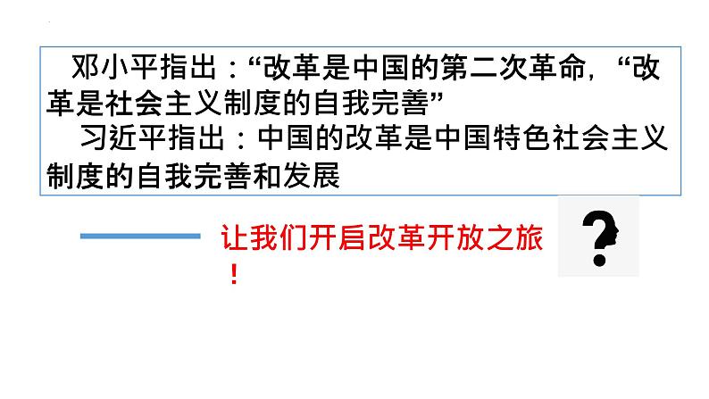 2024-2025学年度统编版高中政治必修一3.1《伟大的改革开放》课件04