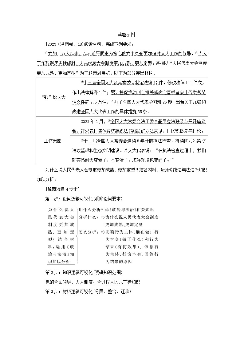 2025版高考政治全程一轮复习阶段复习提升练习三党的领导与全过程人民民主第2页