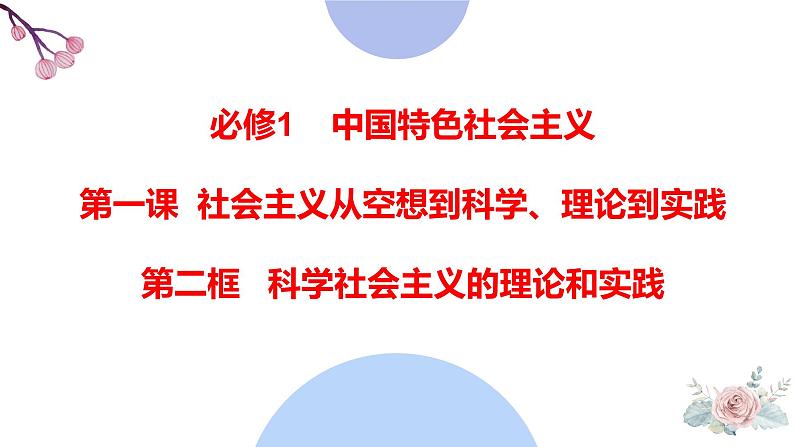 统编版高中政治必修一1.2 科学社会主义的理论与实践课件01