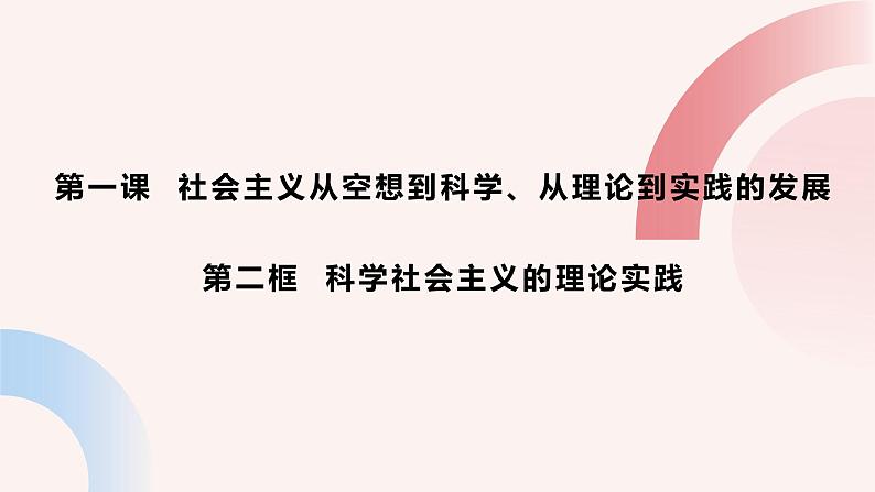 1.2 科学社会主义的理论和实践（课件） 高中政治必修一《中国特色社会主义》 （统编版）01