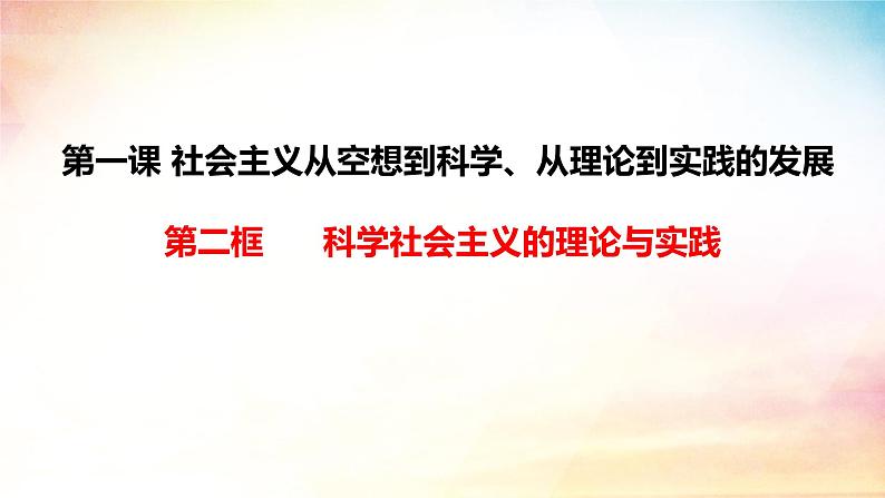 高中政治人教统编版必修1中国特色社会主义1-2科学社会主义的理论与实践精品课件2第2页