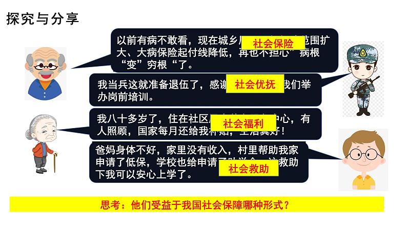 高中政治人教统编版必修2经济与社会4-2我国的社会保障精品课件106