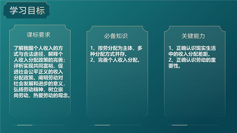 高中政治人教统编版必修2经济与社会4-1我国的个人收入分配精品课件203